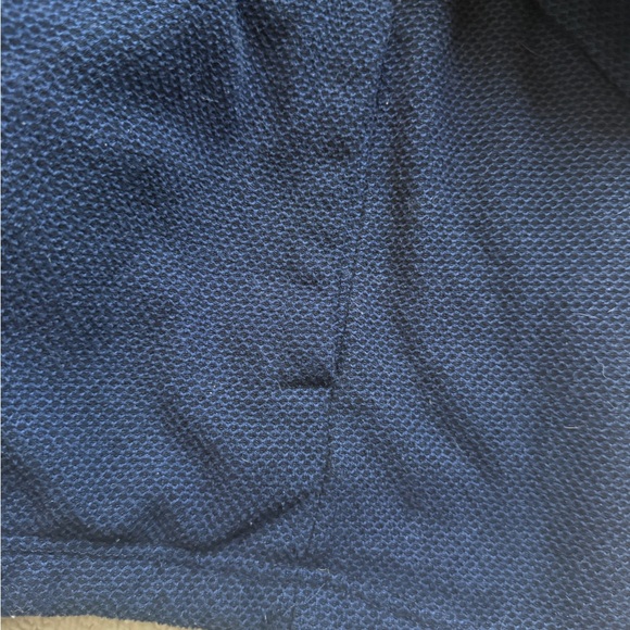 Orvis Navy Knit Blue, Sherpa Fleece-Lined 3/4 Zip Pullover - Picture 10 of 11